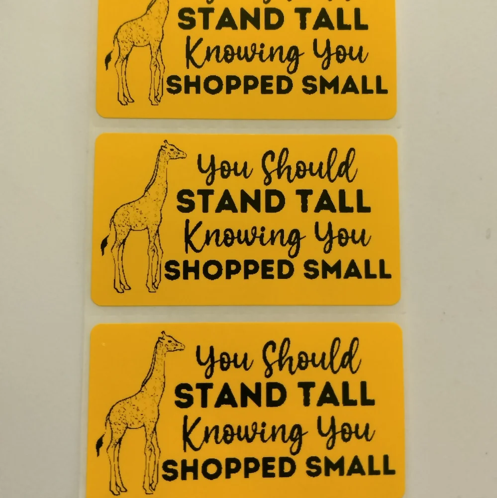 💙100 Shopping Small- Shipping Labels Thermal Packaging Stickers 2.25